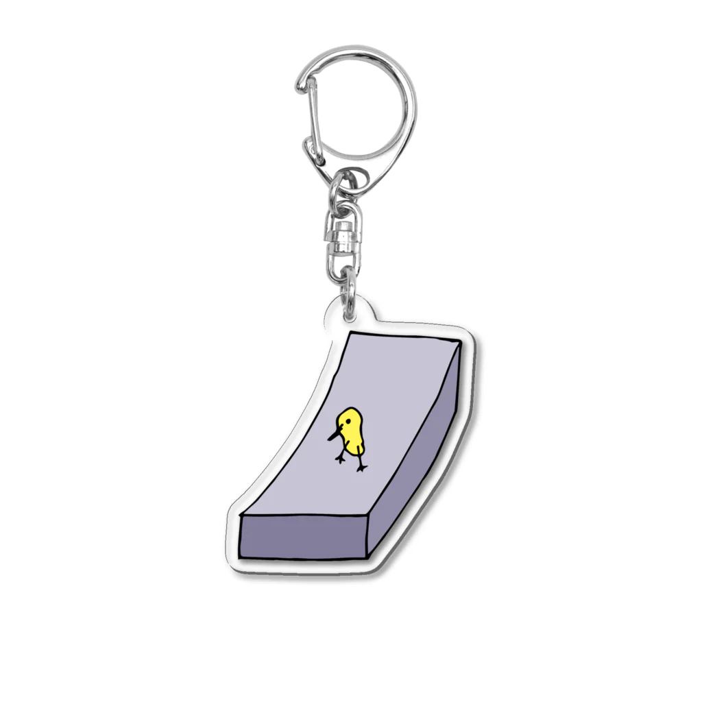 NANNANOーナンナノーのBIRD ON SLOPE Acrylic Key Chain