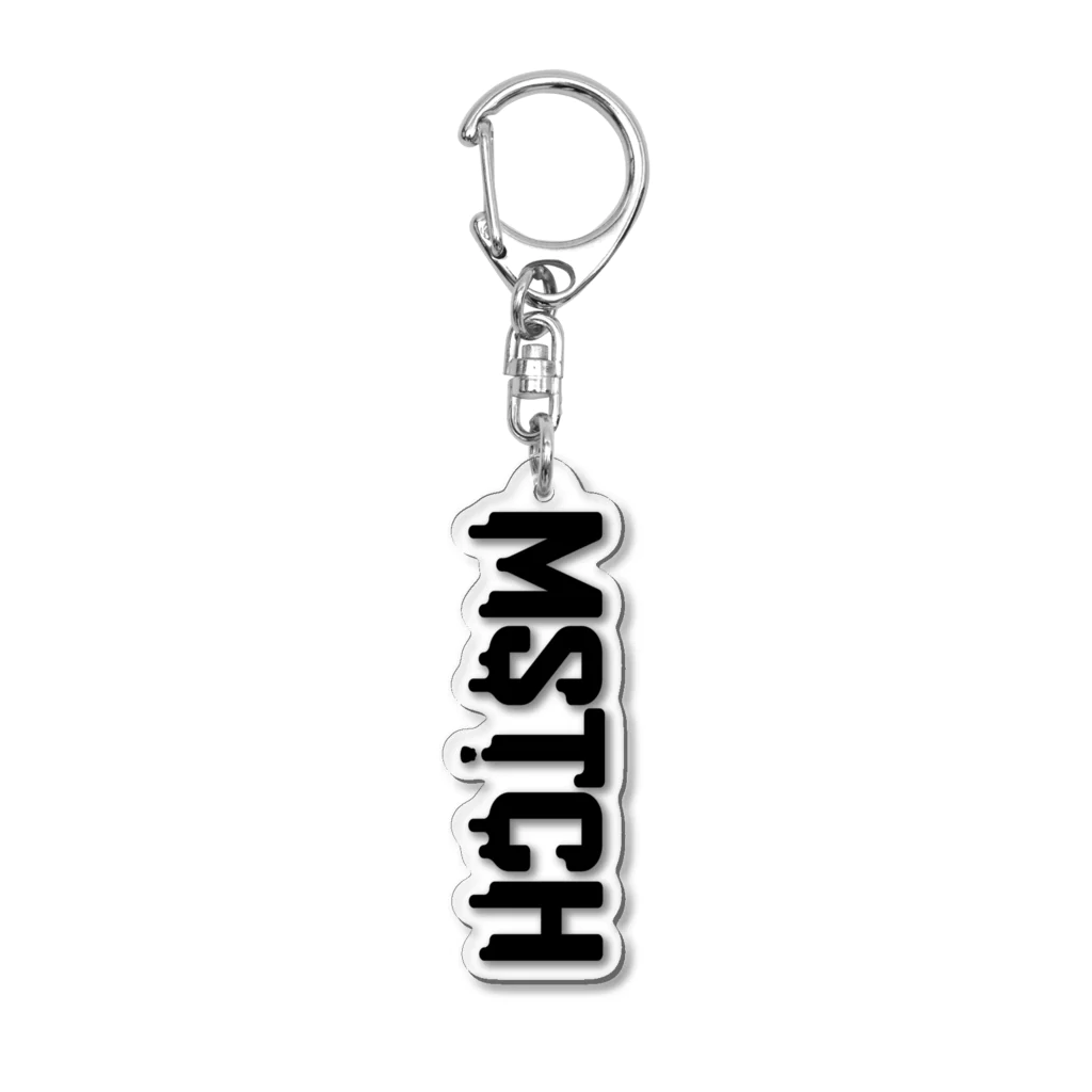 MUSUTCH（むすっち） SHOPのMSTCH黒ロゴアクリルキーホルダー Acrylic Key Chain