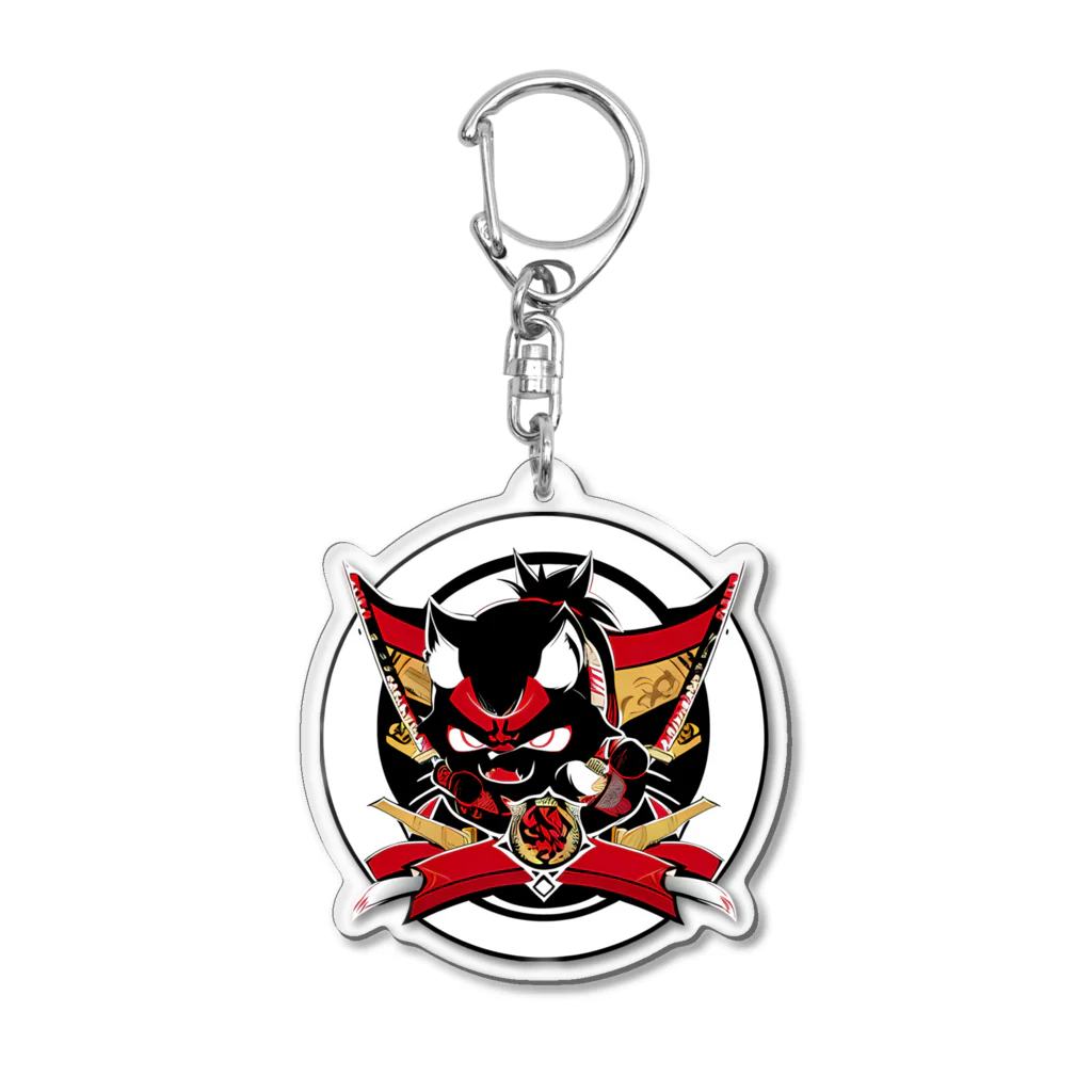 ZakoSHOPの猫侍 Acrylic Key Chain