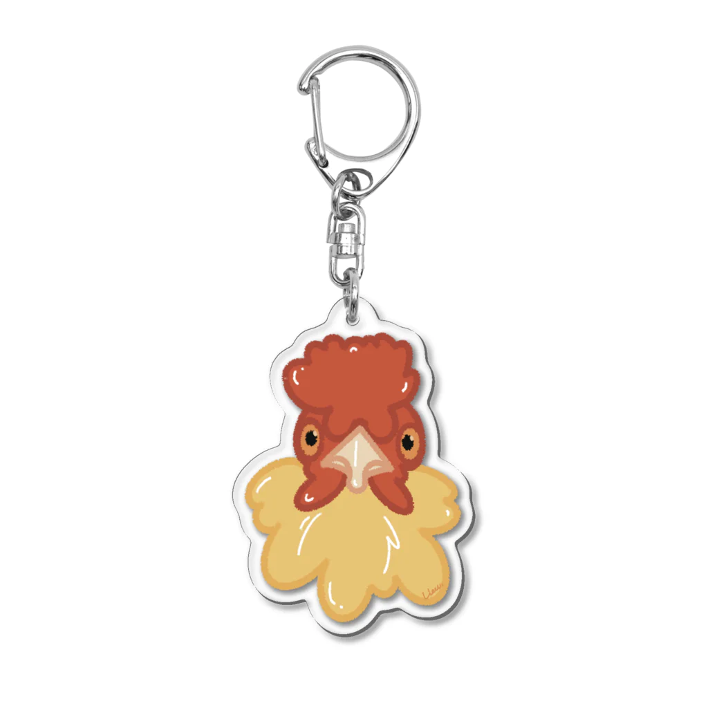 主はちゃい🐔のにわとりのちゃいくん イラストver. Acrylic Key Chain