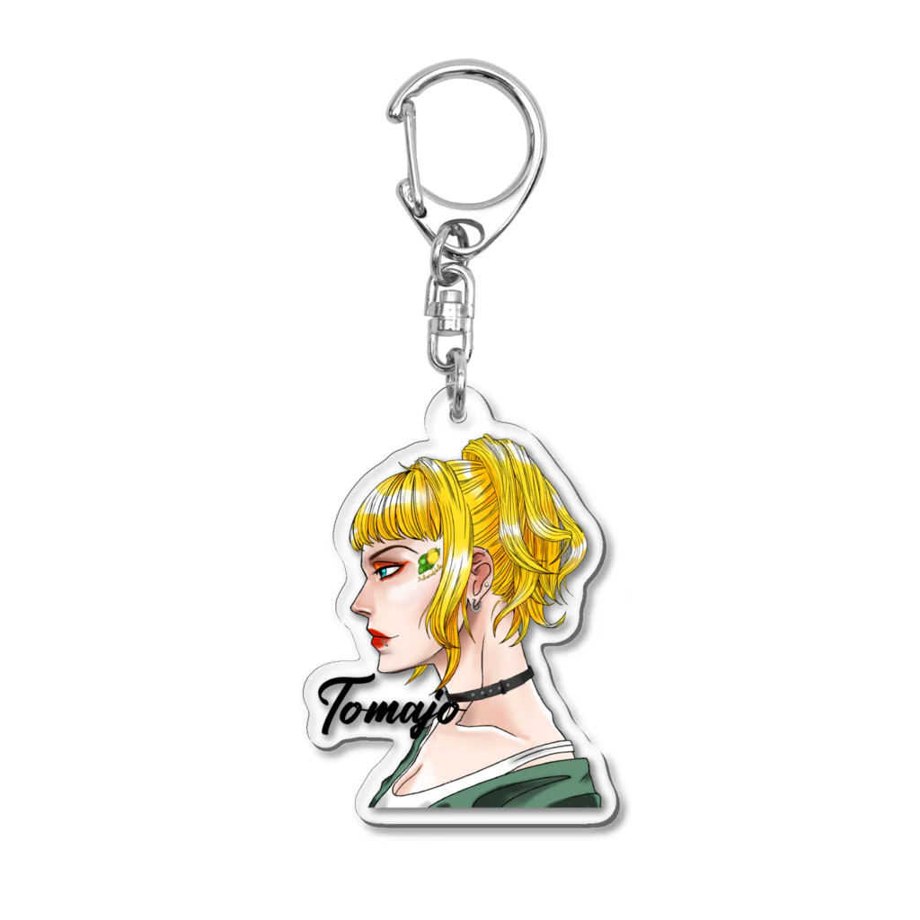 tomajo_NFTのtomajo #003 yellow aiko Acrylic Key Chain