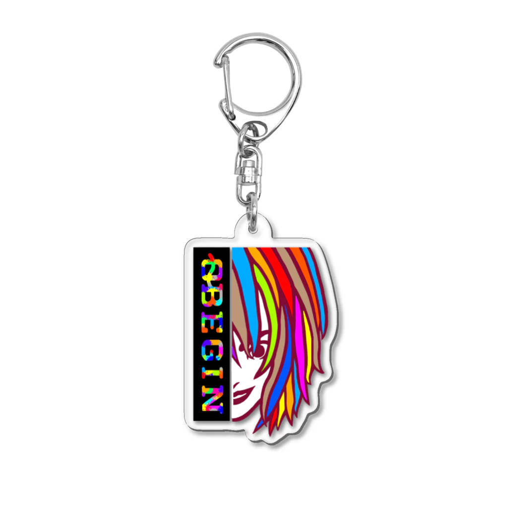 [0~Begin]のロゴ0~Begin  『Human』 Acrylic Key Chain