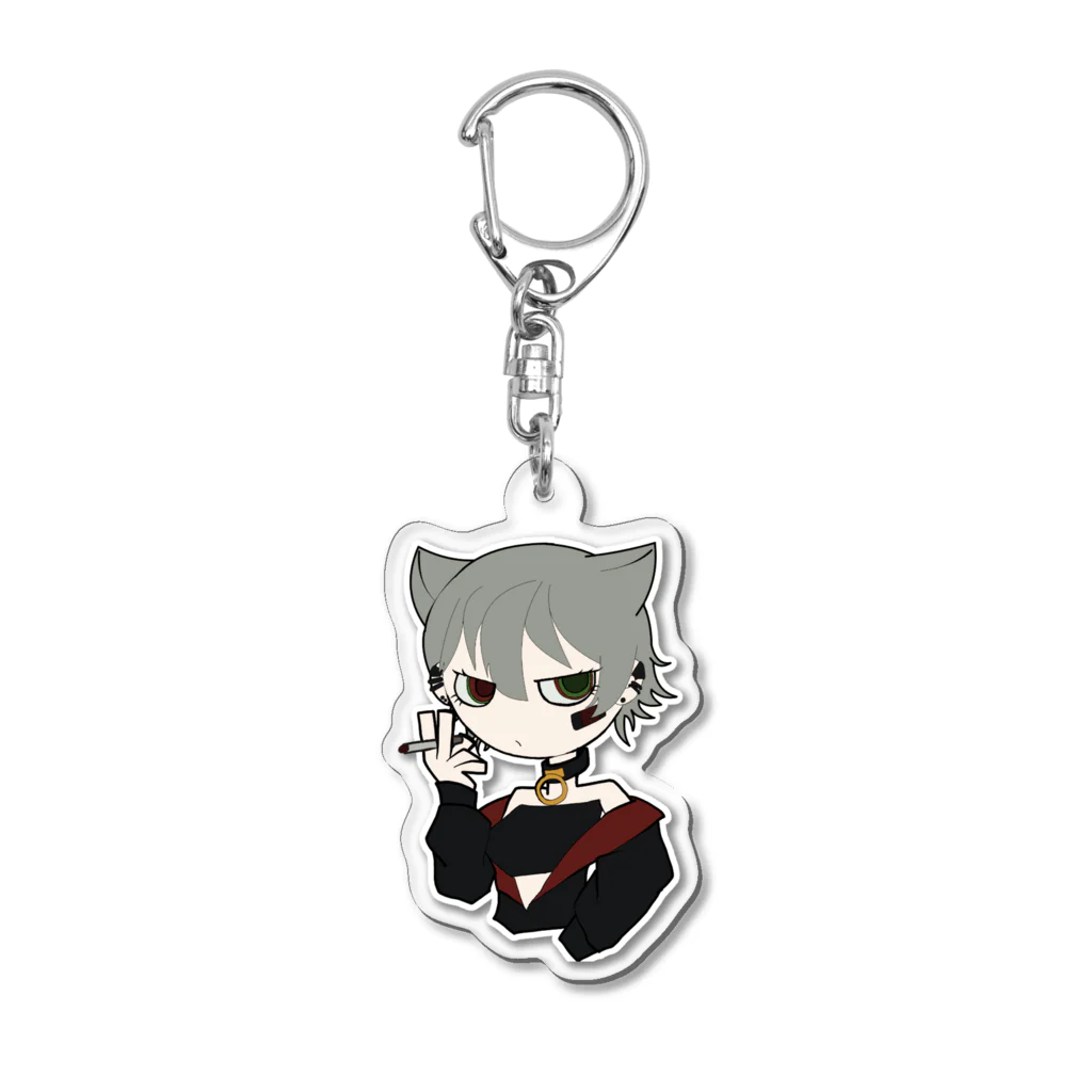 嫁野鎖煉@🤟🤪⛓️個人勢Vtuberのアクリルキーホルダー　Ver.cartoon Acrylic Key Chain