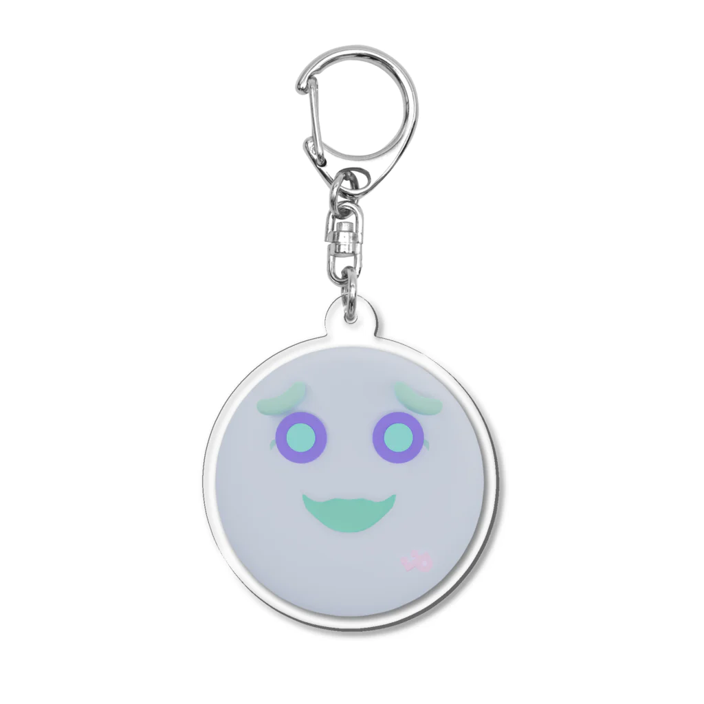 Prod_PlueのBlue Face絵文字 :Plueオリジナル Acrylic Key Chain