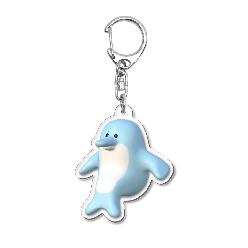 yukkeのイルカ（3D） Acrylic Key Chain