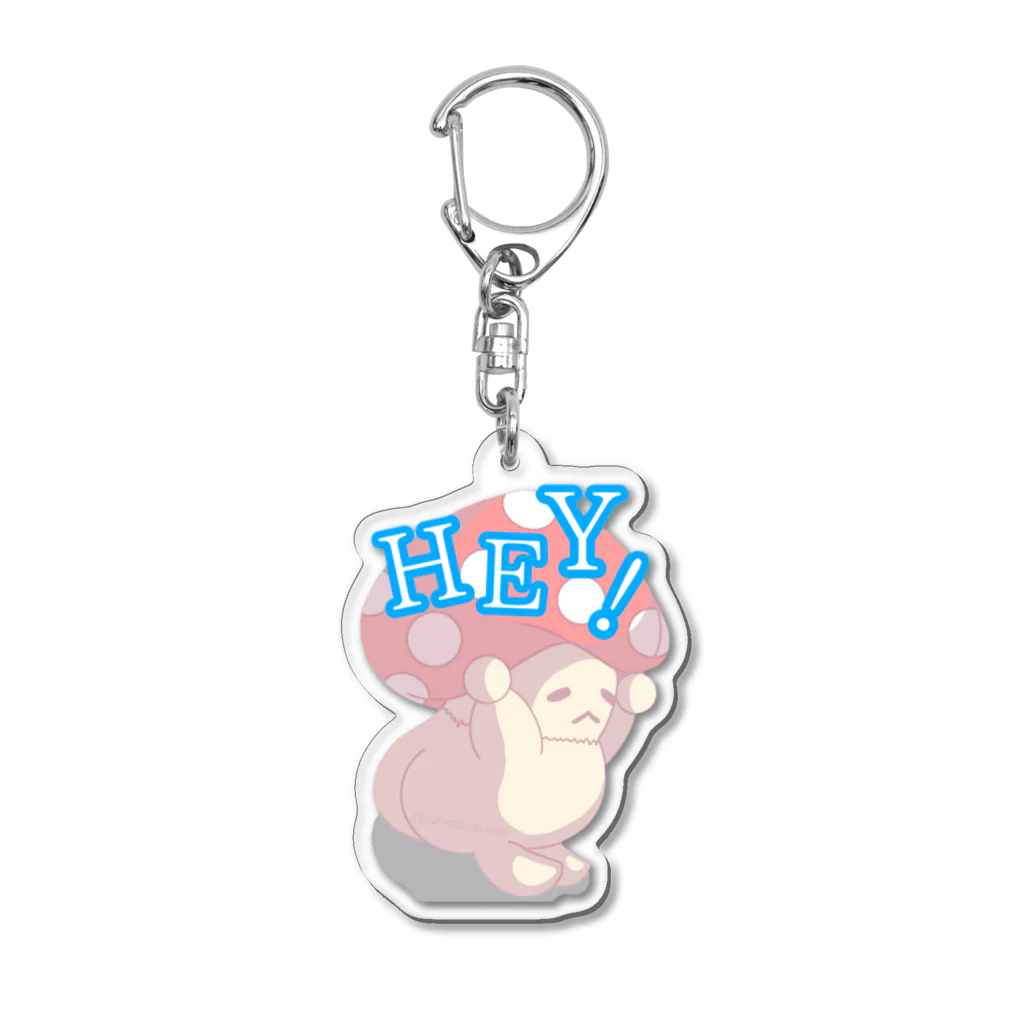 美桜のKawaii万葉集！ SUZURI店のキノコのきーたん Acrylic Key Chain