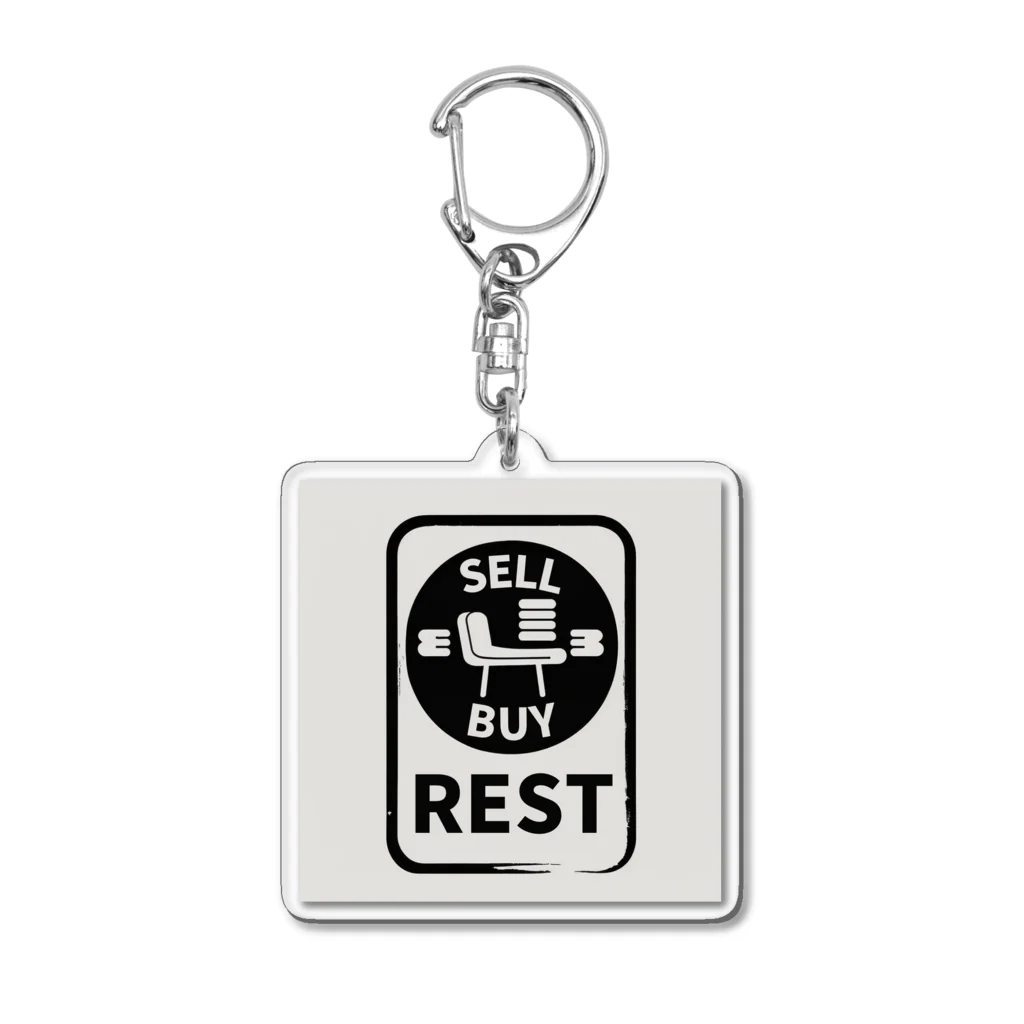 INVEST-LIGHT ほたるのお店のSELL・BUY・REST Acrylic Key Chain