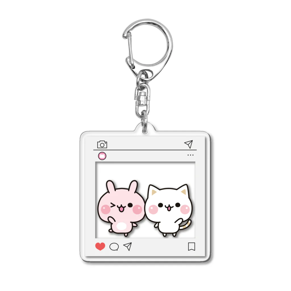 DECORの気づかいのできるネコ　SNSでシェアver. Acrylic Key Chain