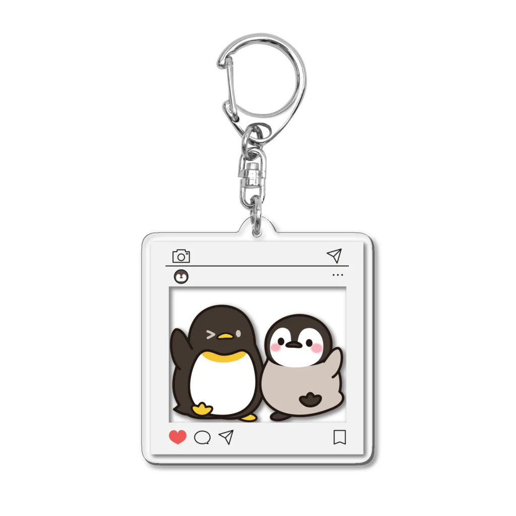 DECORのほのぼの子ペンギン　SNSでシェアver. Acrylic Key Chain