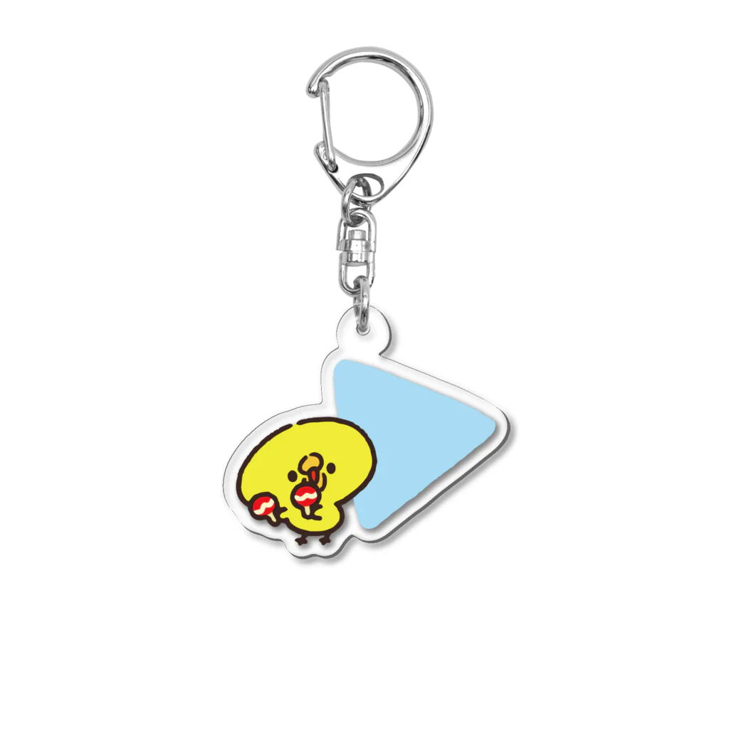 ぴよたそ商店のマラカスふりふりぴよたそ Acrylic Key Chain