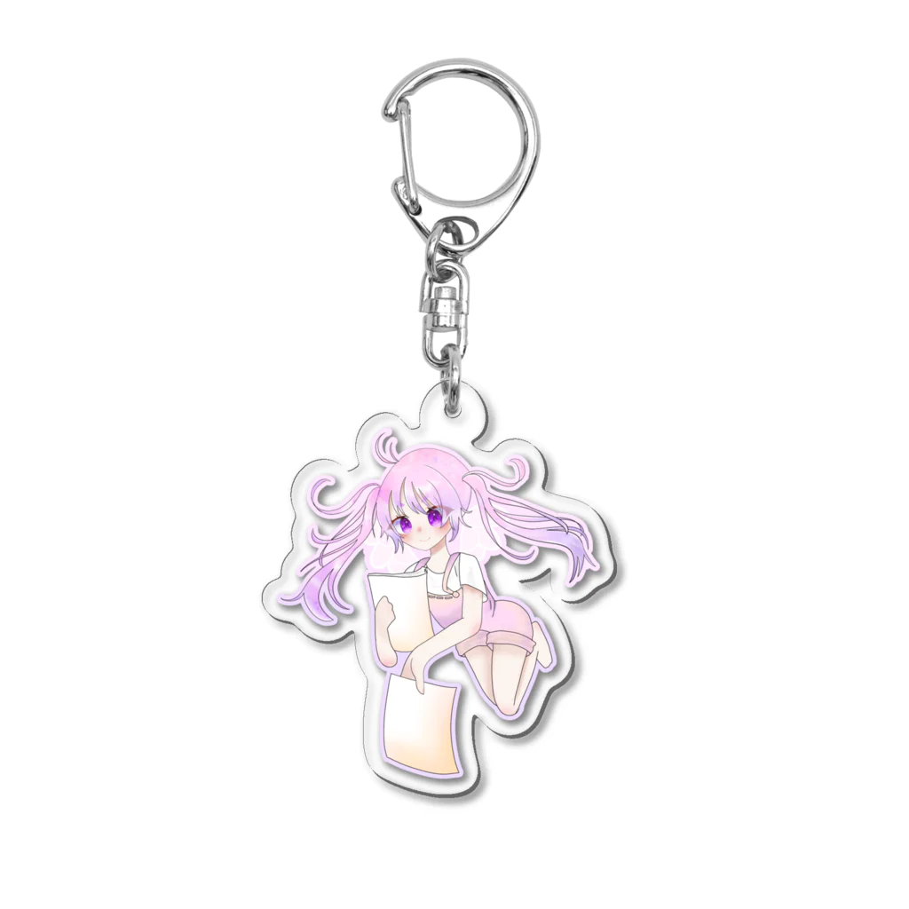 月光るあ💙🌙の郵便天使ちゃん Acrylic Key Chain