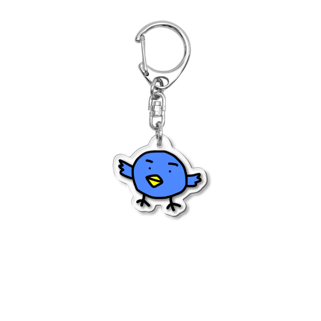 まあのあおいとり Acrylic Key Chain