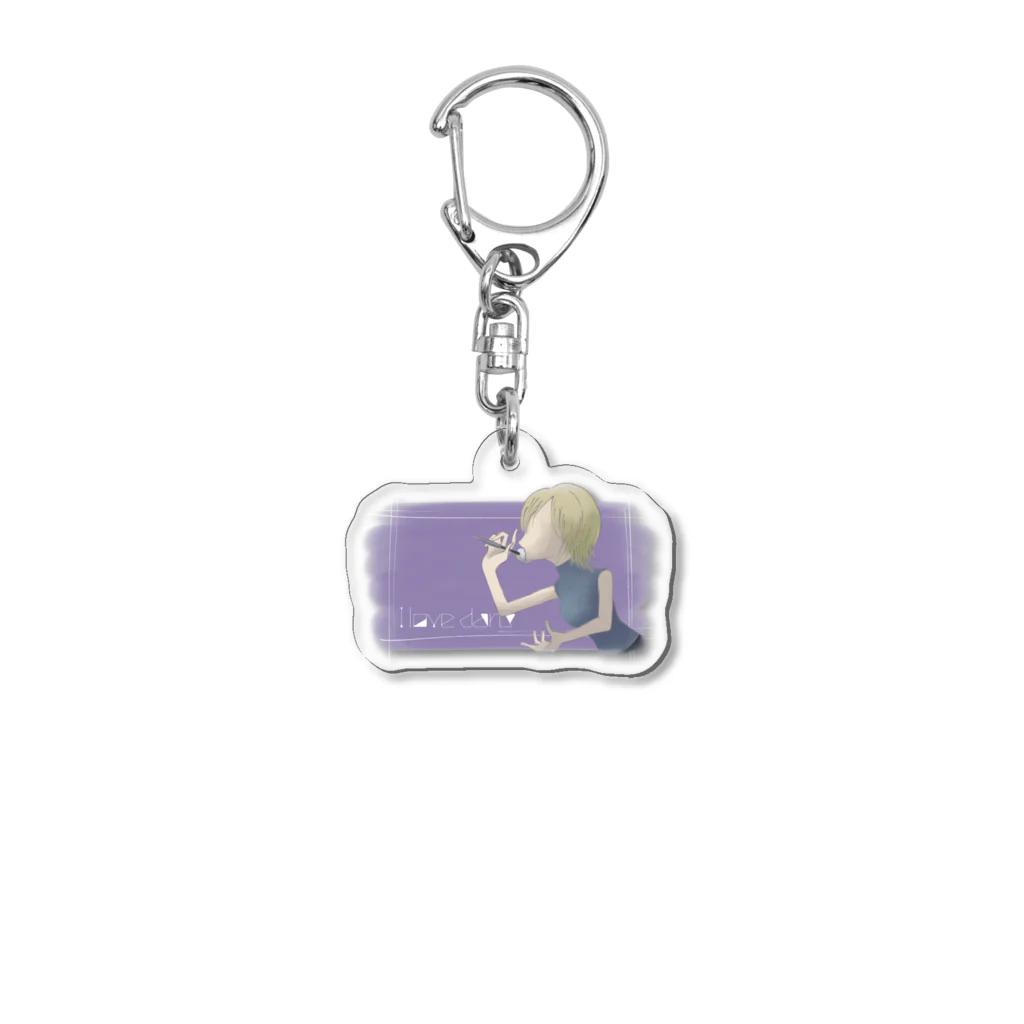 みさきさんのおみせ！のDARTSgirl1_mini Acrylic Key Chain