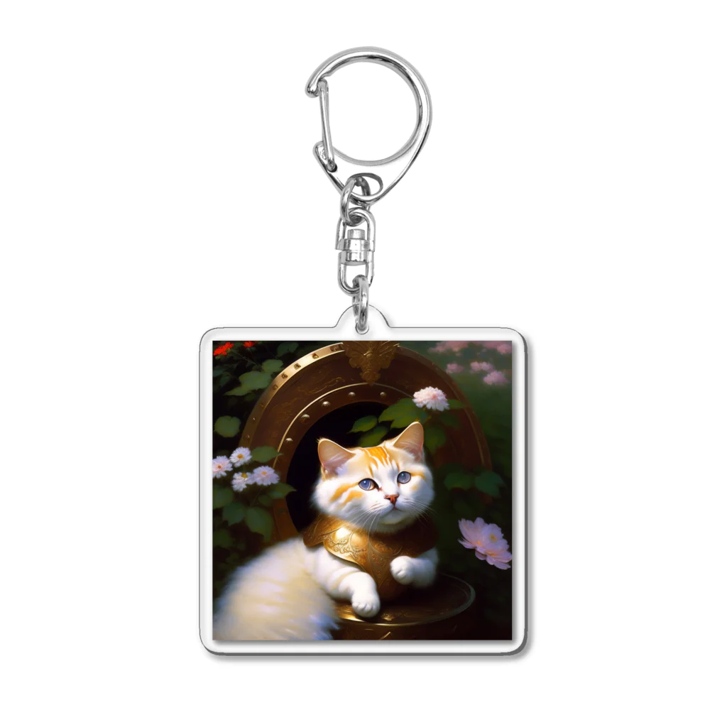 CAT_LINE_STOREの天界に住まうイタズラ猫 Acrylic Key Chain