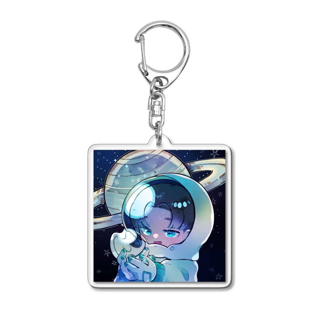 てきとのグッズ展の宇宙でも相棒と一緒！アクリルキーホルダー Acrylic Key Chain