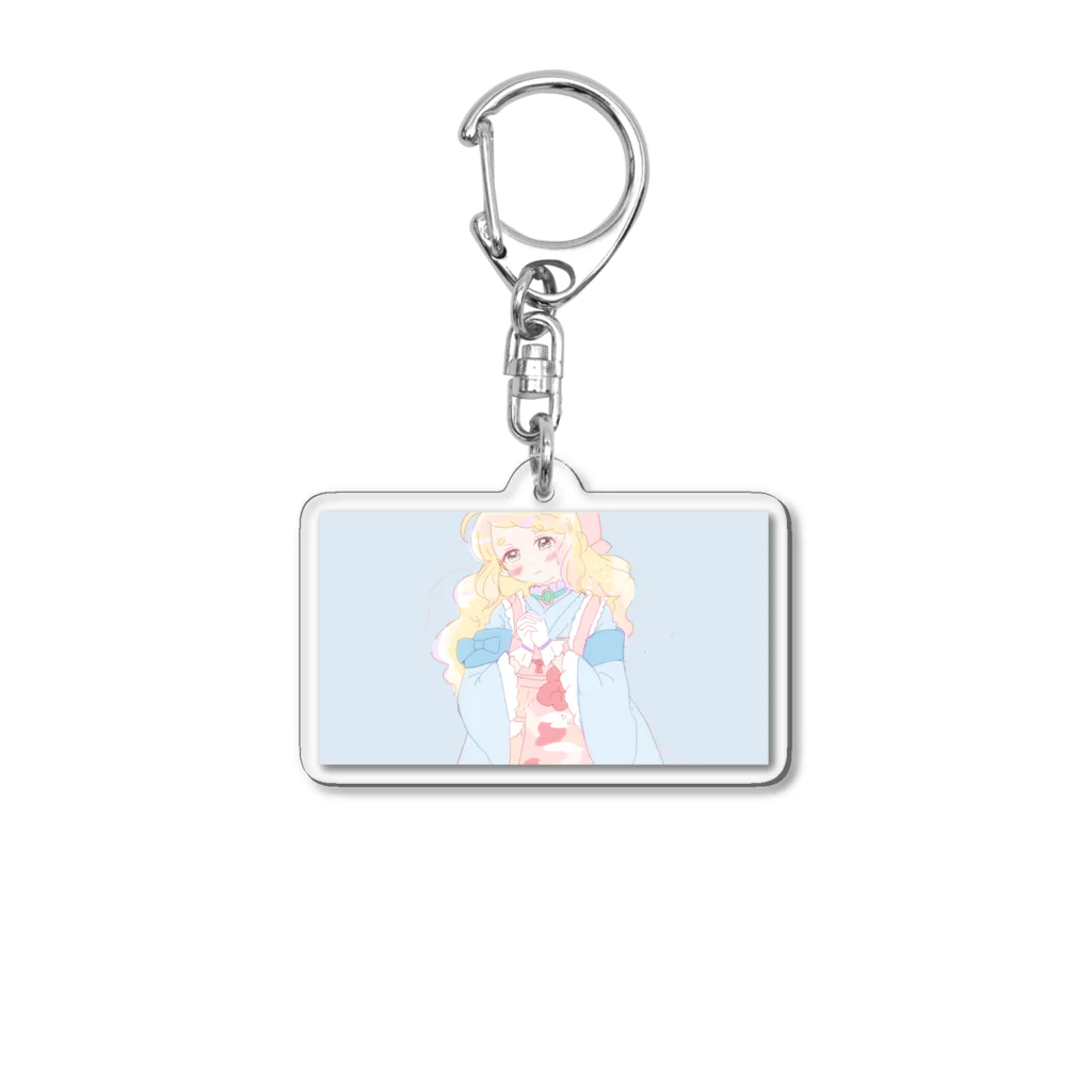 cafenecocoのふわふわあづき Acrylic Key Chain