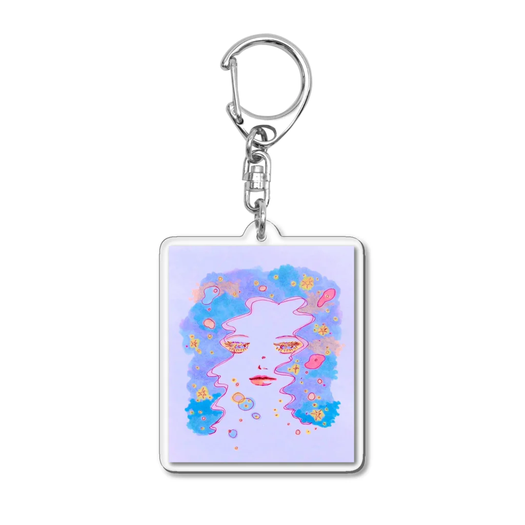 塩バターの昼下がりに夜の女神 Acrylic Key Chain