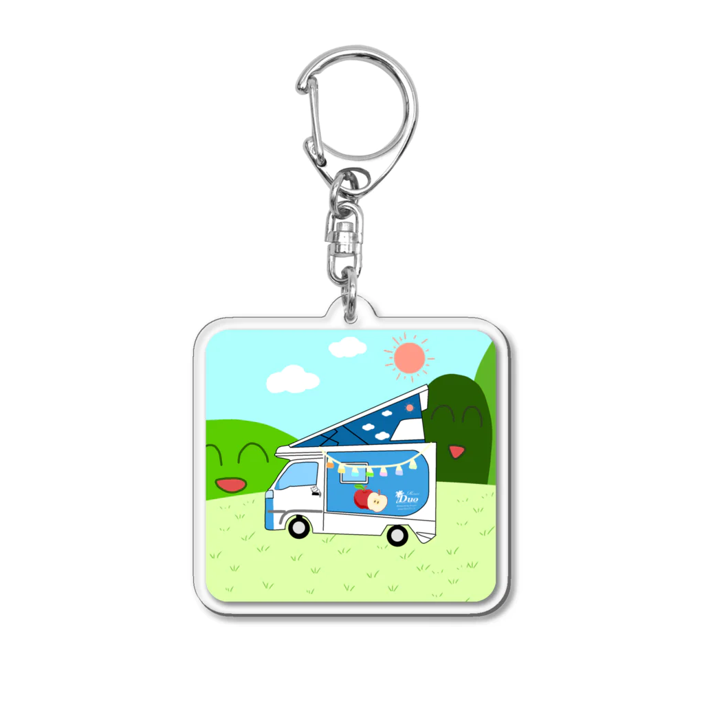 Fortune Campers そっくの雑貨屋さんのさおりんごちゃんのさおりん号でキャンプ気分 Acrylic Key Chain