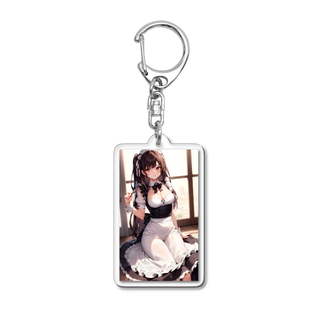 天乃鯱のメイドのお姉さんの二次元イラスト Acrylic Key Chain