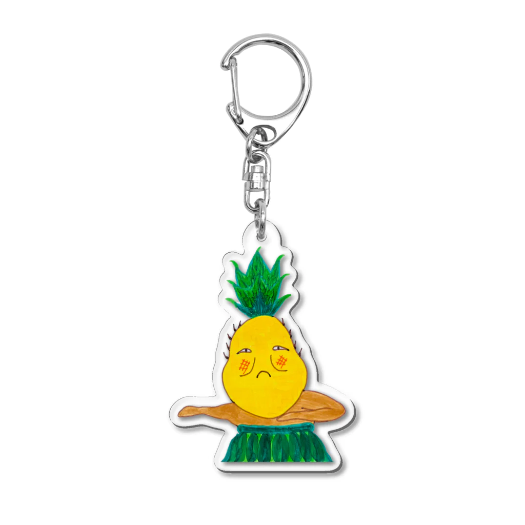 たまごセレクトショップのpineappletamago アクリルキーホルダー