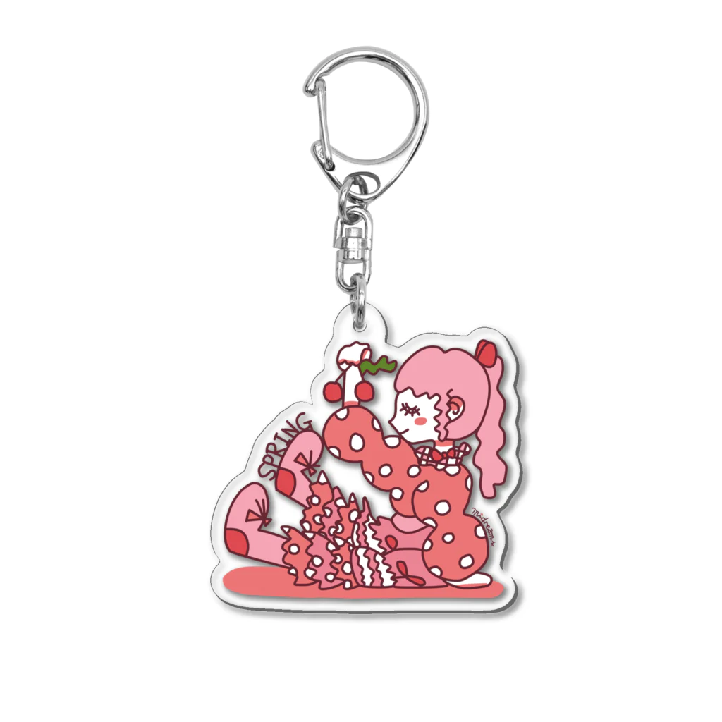 midreamの春の訪れちゃん Acrylic Key Chain