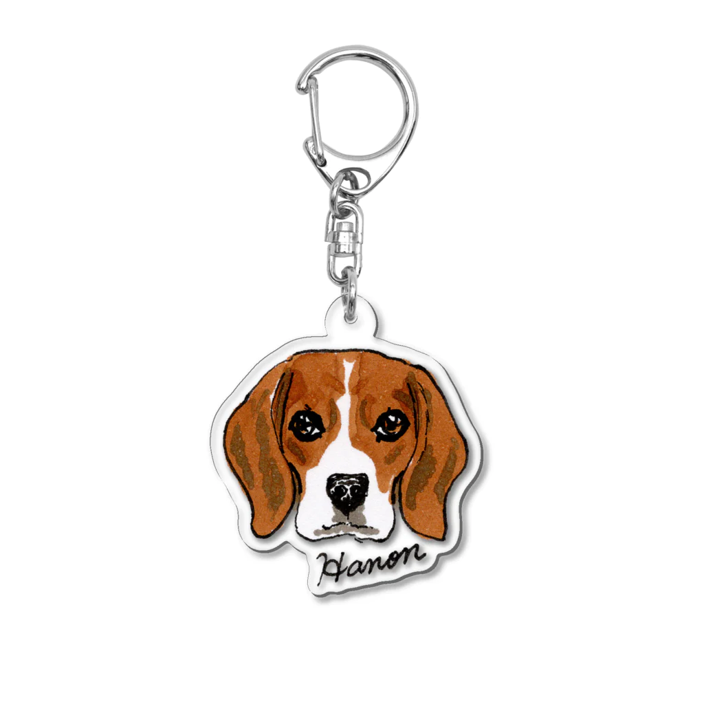 SATYのBEAGLE 波音ちゃん（右胸） Acrylic Key Chain