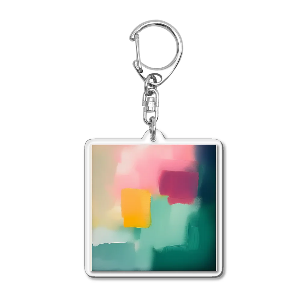 artisticのabstractペインティング Acrylic Key Chain