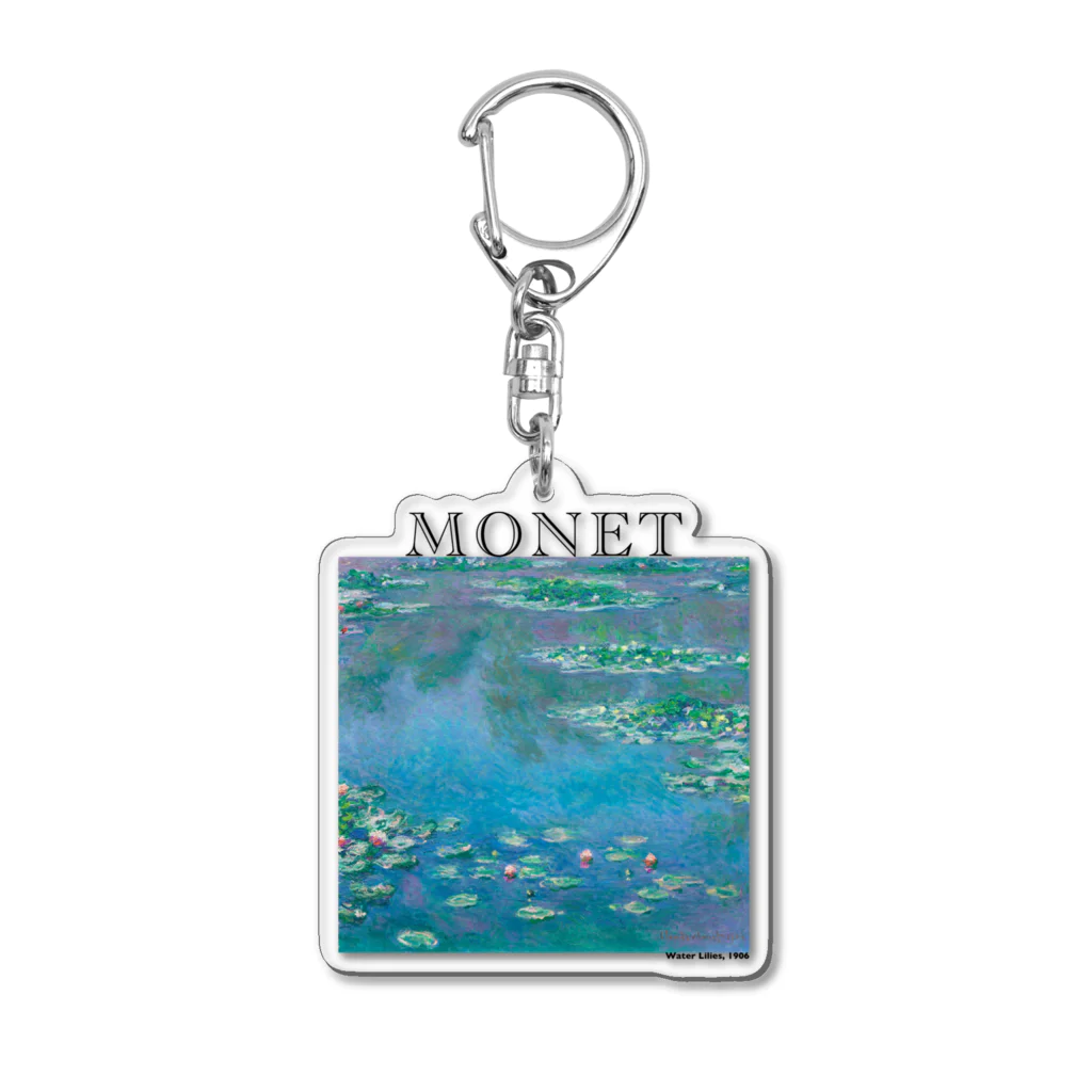 MUGEN ARTのモネ　睡蓮　Claude Monet / Water Lilies Acrylic Key Chain
