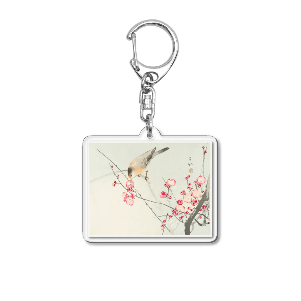 MUGEN ARTの小原古邨　梅に鶯　Ohara Koson / Songbird on blossom branch Acrylic Key Chain