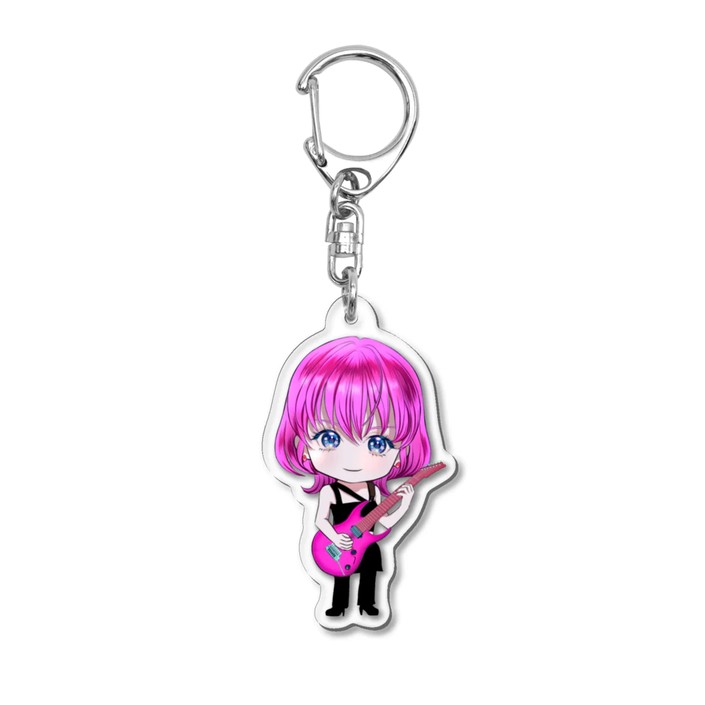 ＡIＫＡのお店のギタリストキーホルダー(ピンク) Acrylic Key Chain