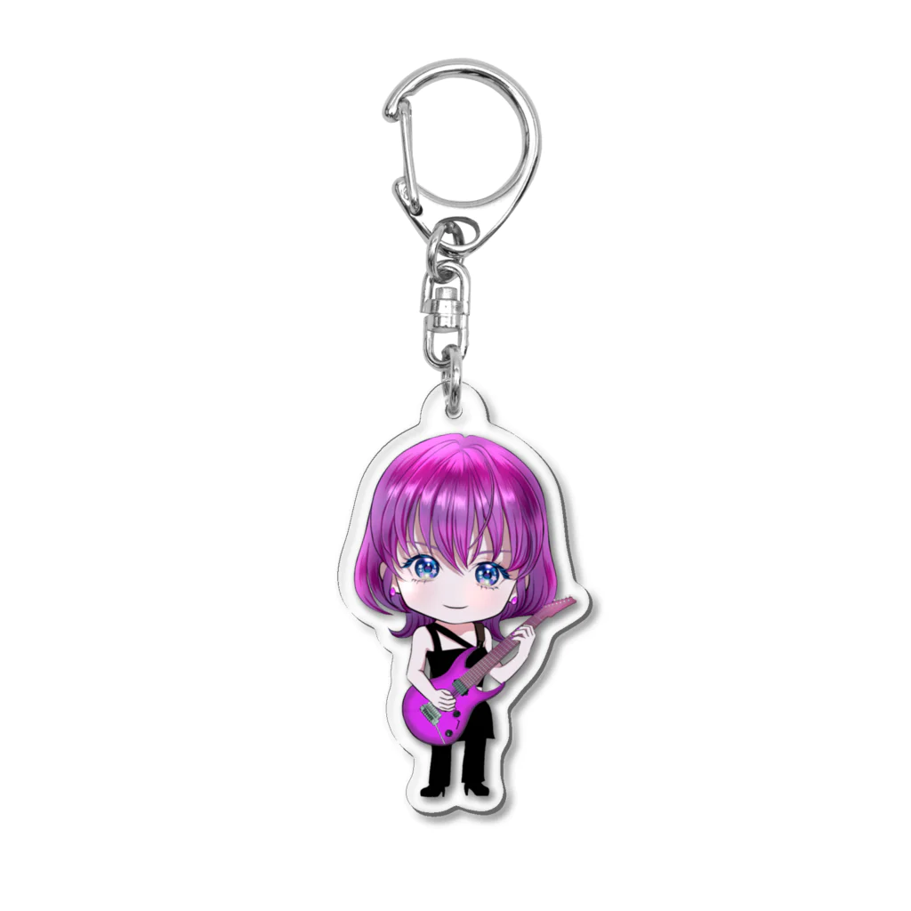 ＡIＫＡのお店のギタリストキーホルダー(パープル) Acrylic Key Chain