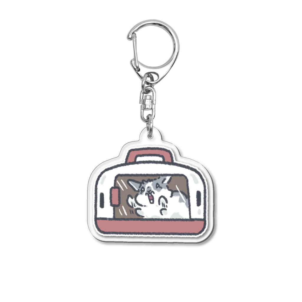 大賀一五の店のうさぎさんのおでかけ Acrylic Key Chain