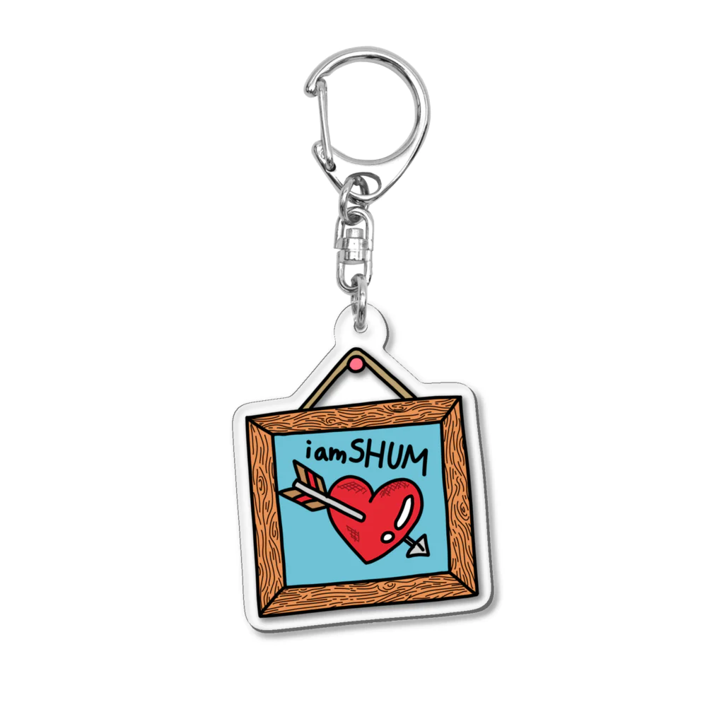 CLMX GOODS "2024"のiamSHUM Heart design Shirts Acrylic Key Chain