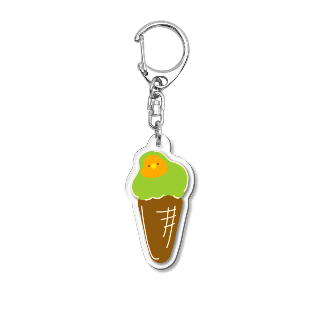 あかりのお絵かきのアイスクリームになった Acrylic Key Chain