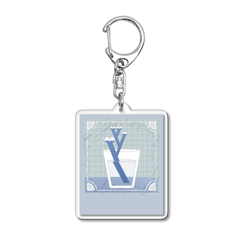 ninnpin nibiのGLASS💙めっきゃわ💙らぶり~~~💙 Acrylic Key Chain