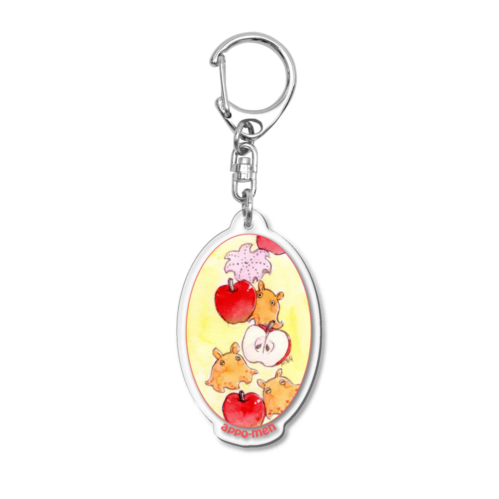 MoChi_Megのアッポーメン₌Apple&Mendako Acrylic Key Chain