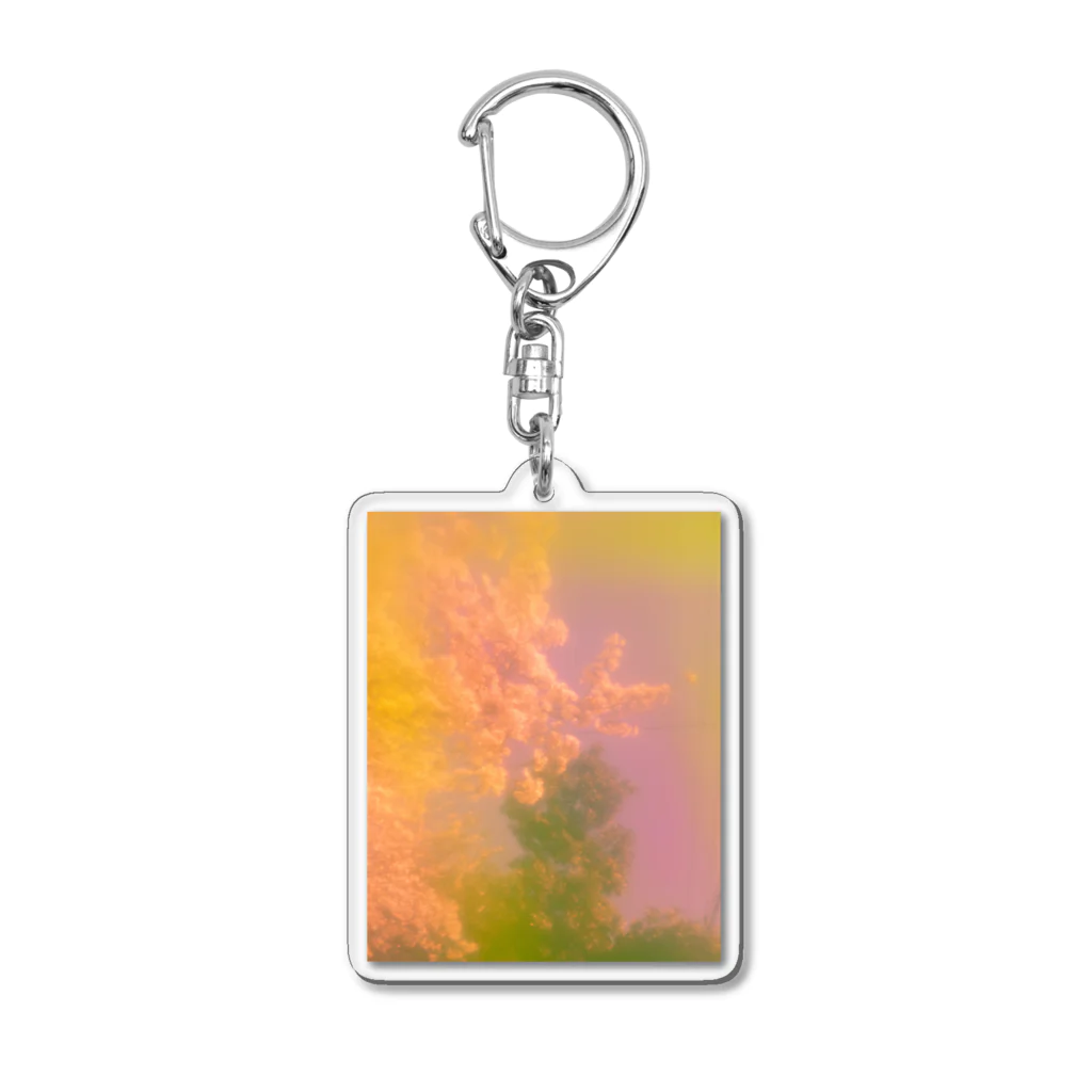 swimming_fruitsのFlor de Sakura Acrylic Key Chain