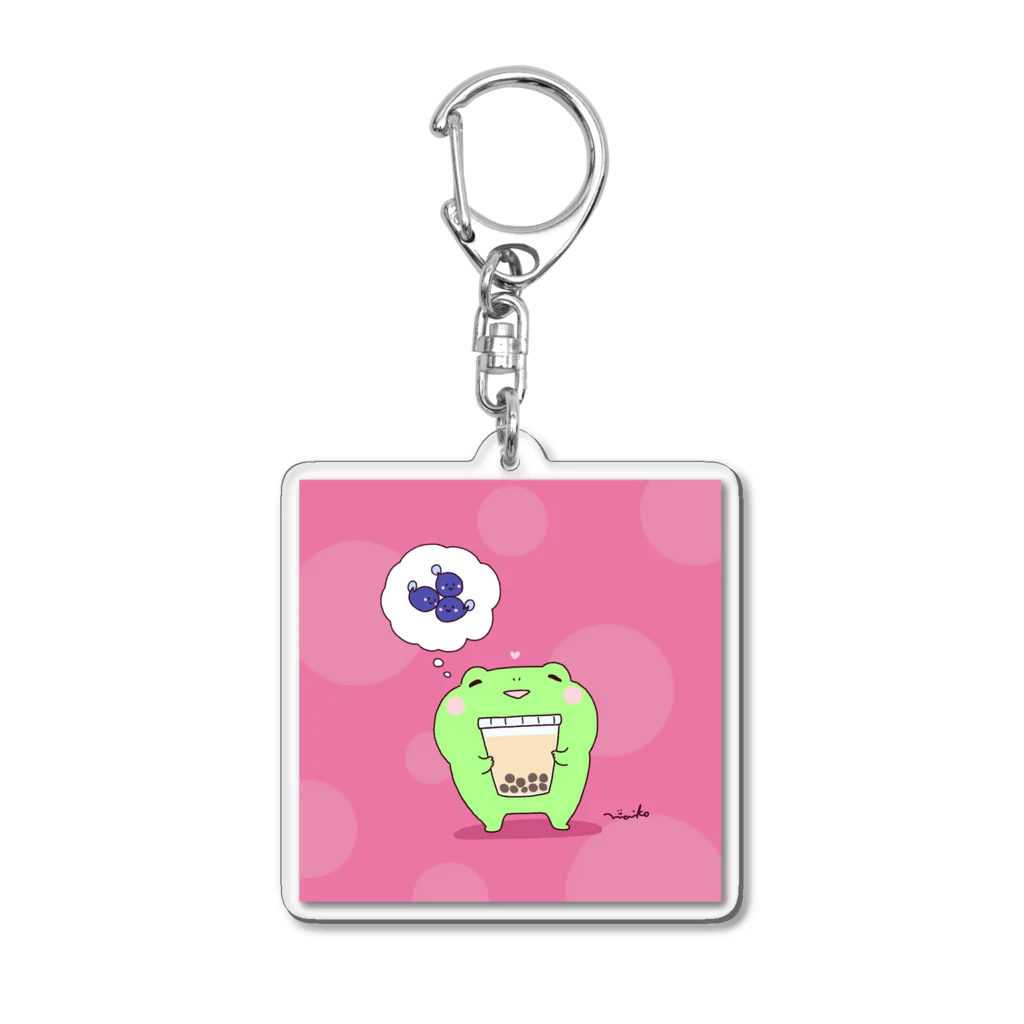 まいこの雑貨屋さんの赤子の頃を思い出すけろさん🐸 Acrylic Key Chain