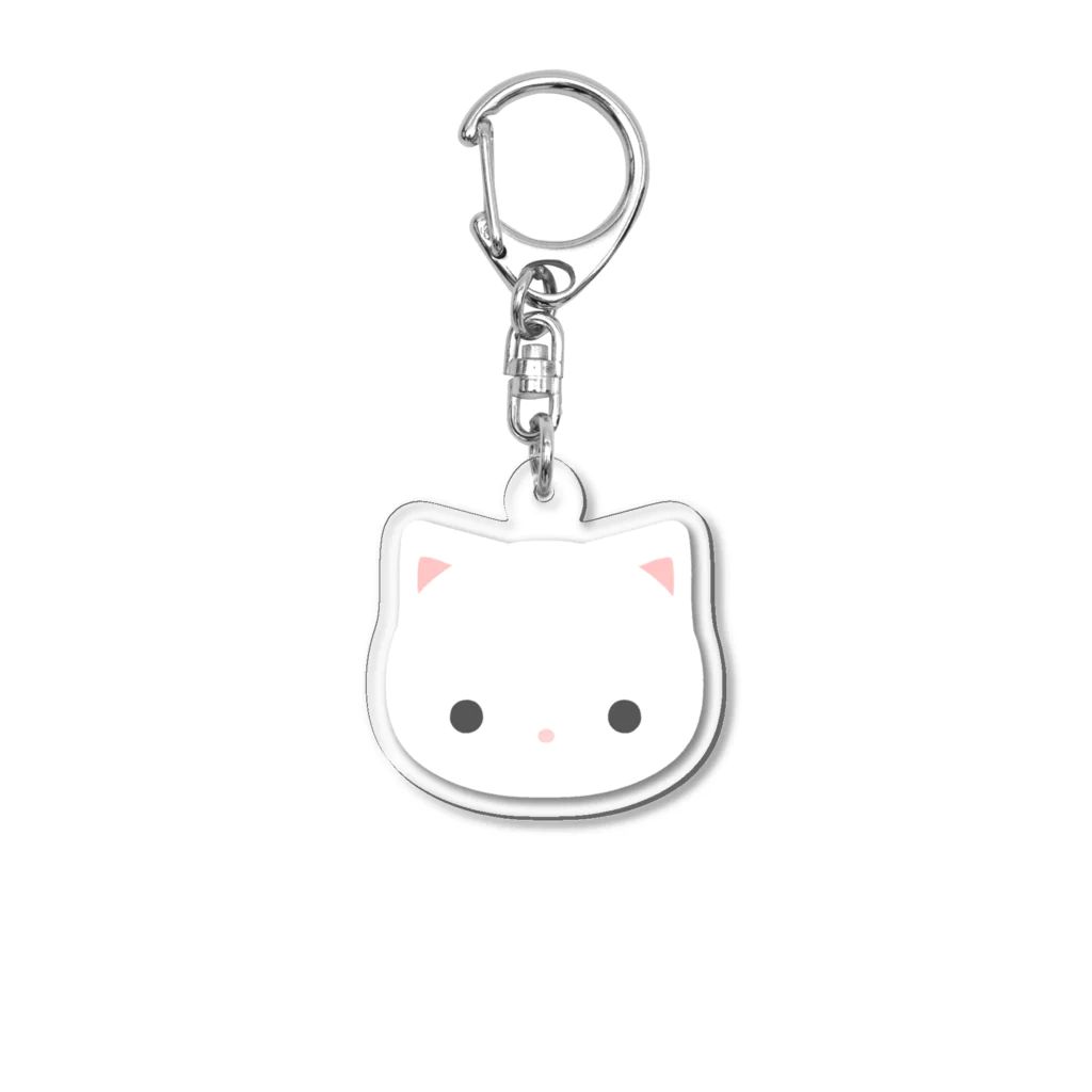 Nagatoのうちのねこ(白) Acrylic Key Chain