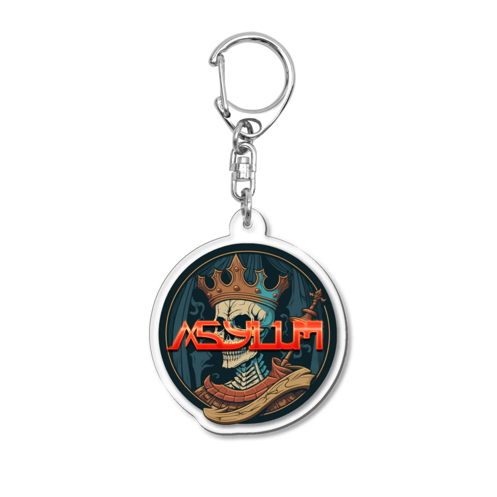 ASYLUMのASYLUMスカルキング Acrylic Key Chain