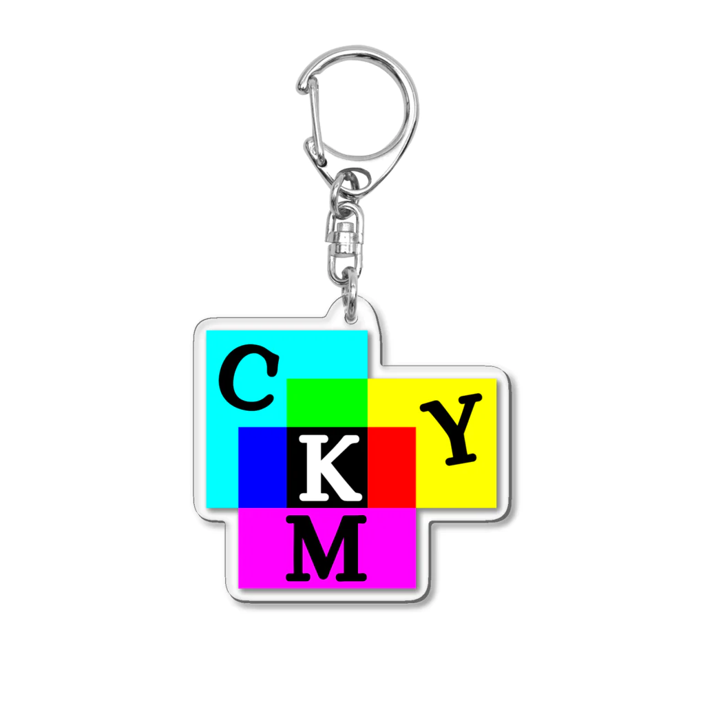 yoyappの減色混合 CMYK アクリルキーホルダー