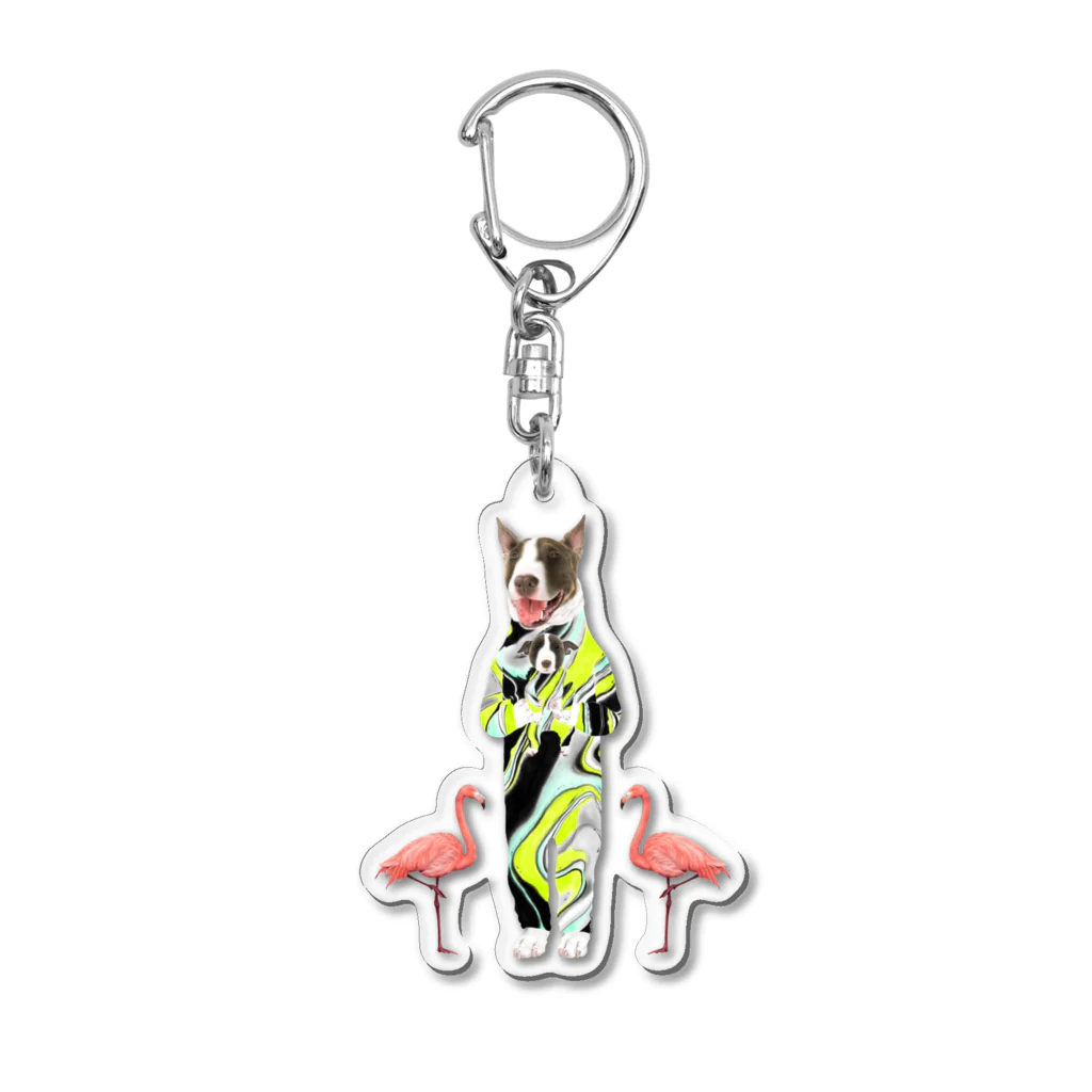 mayuenのブルテリ愛 Acrylic Key Chain