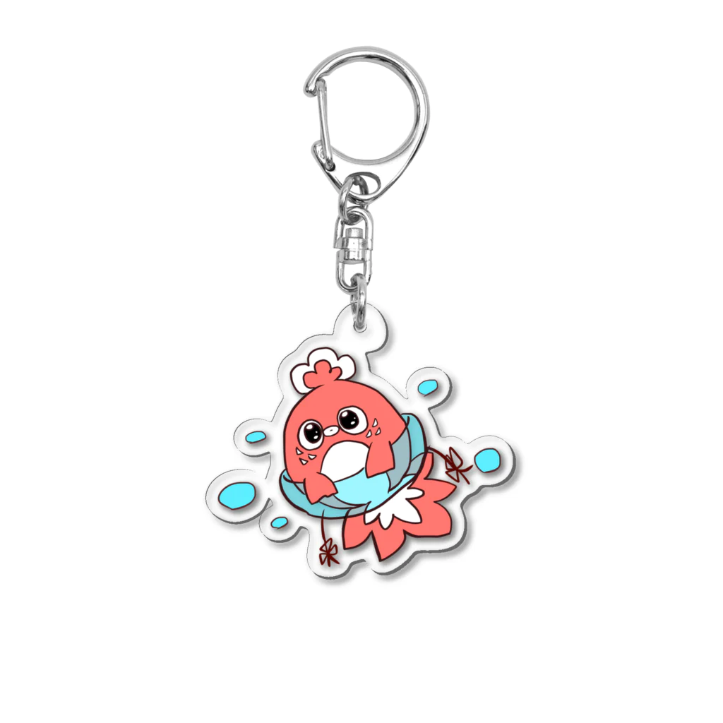 いかぴよshopの金魚のふうたん Acrylic Key Chain