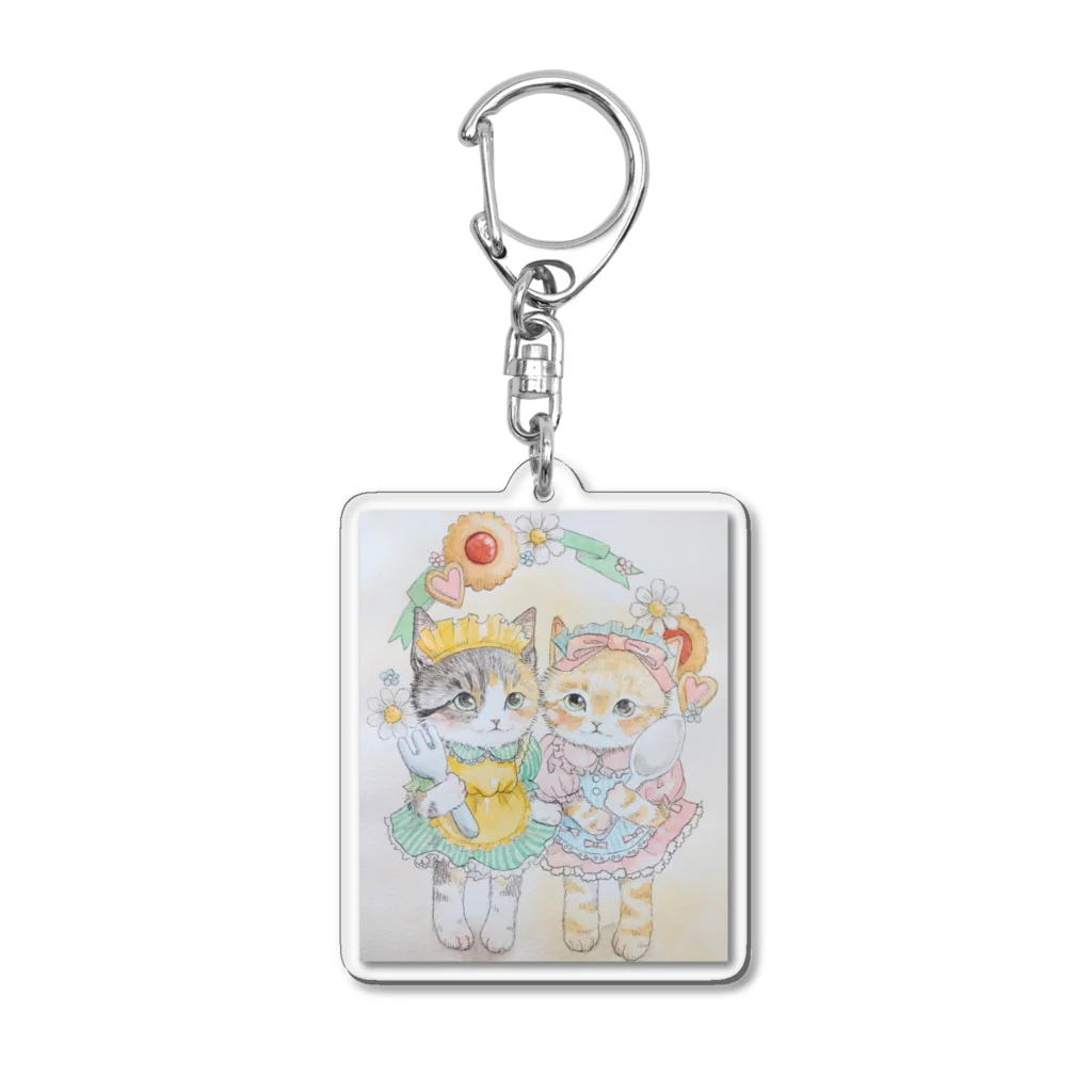 Jeangeekaのふぅちゃん&りんちゃんグッズ Acrylic Key Chain