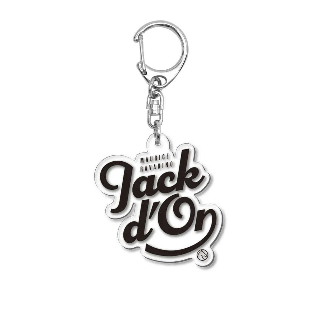 競馬おしゃれグッズ製作所のジャックドール（タイポグラフィBLACK） Acrylic Key Chain