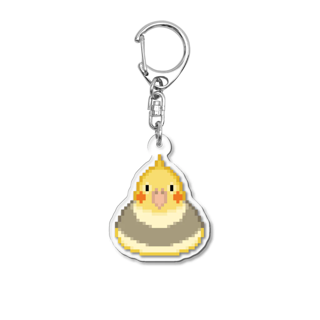 みどりのなにかのもっちりオカメアクキー（シナモンパイド） Acrylic Key Chain