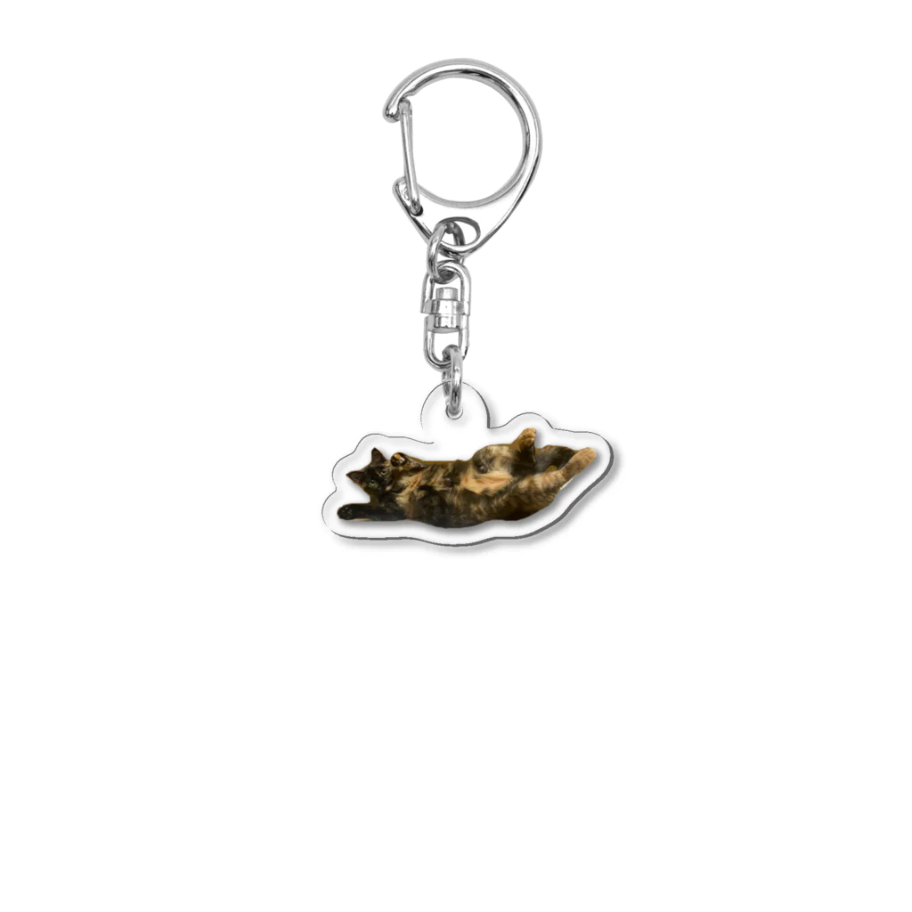 Nyasuのプニプニみうちゃん サビ猫 Acrylic Key Chain