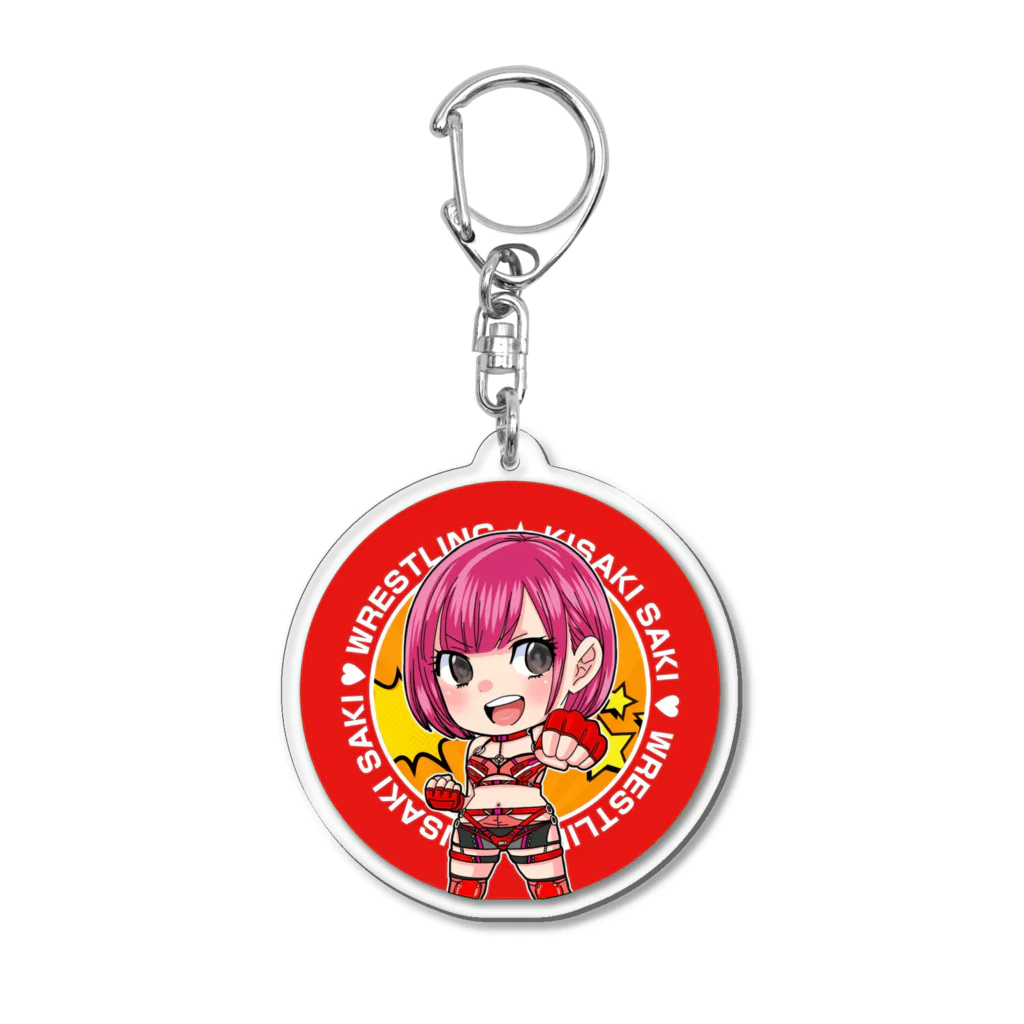 KISAKISAKI_Merchの樹咲早姫のリングファイト Acrylic Key Chain