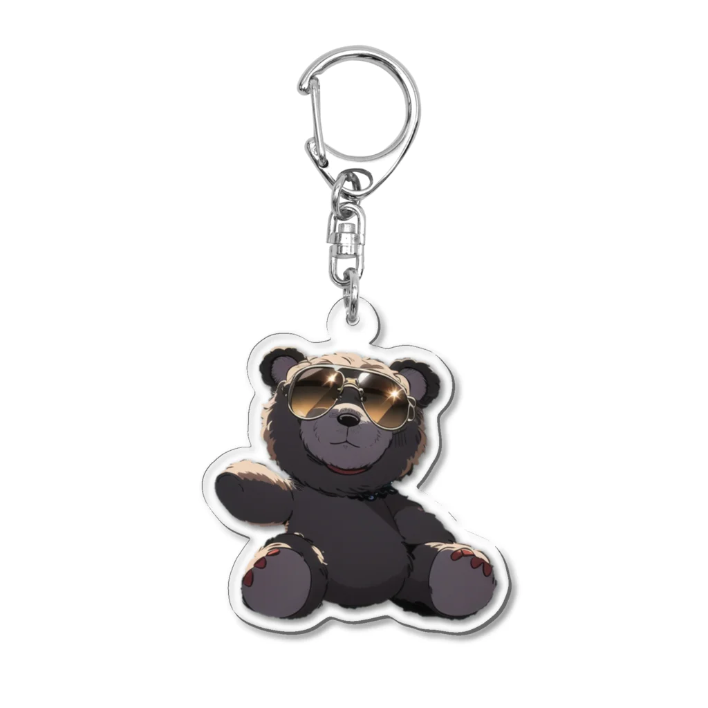 ANIMAL_ANIMALのダンディなクマ Acrylic Key Chain