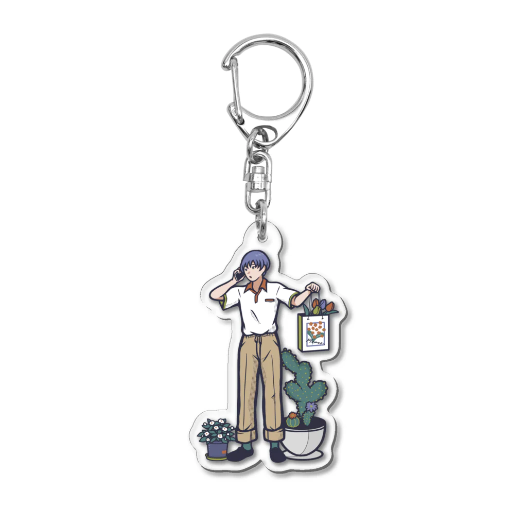 モナカの春を連れて Acrylic Key Chain